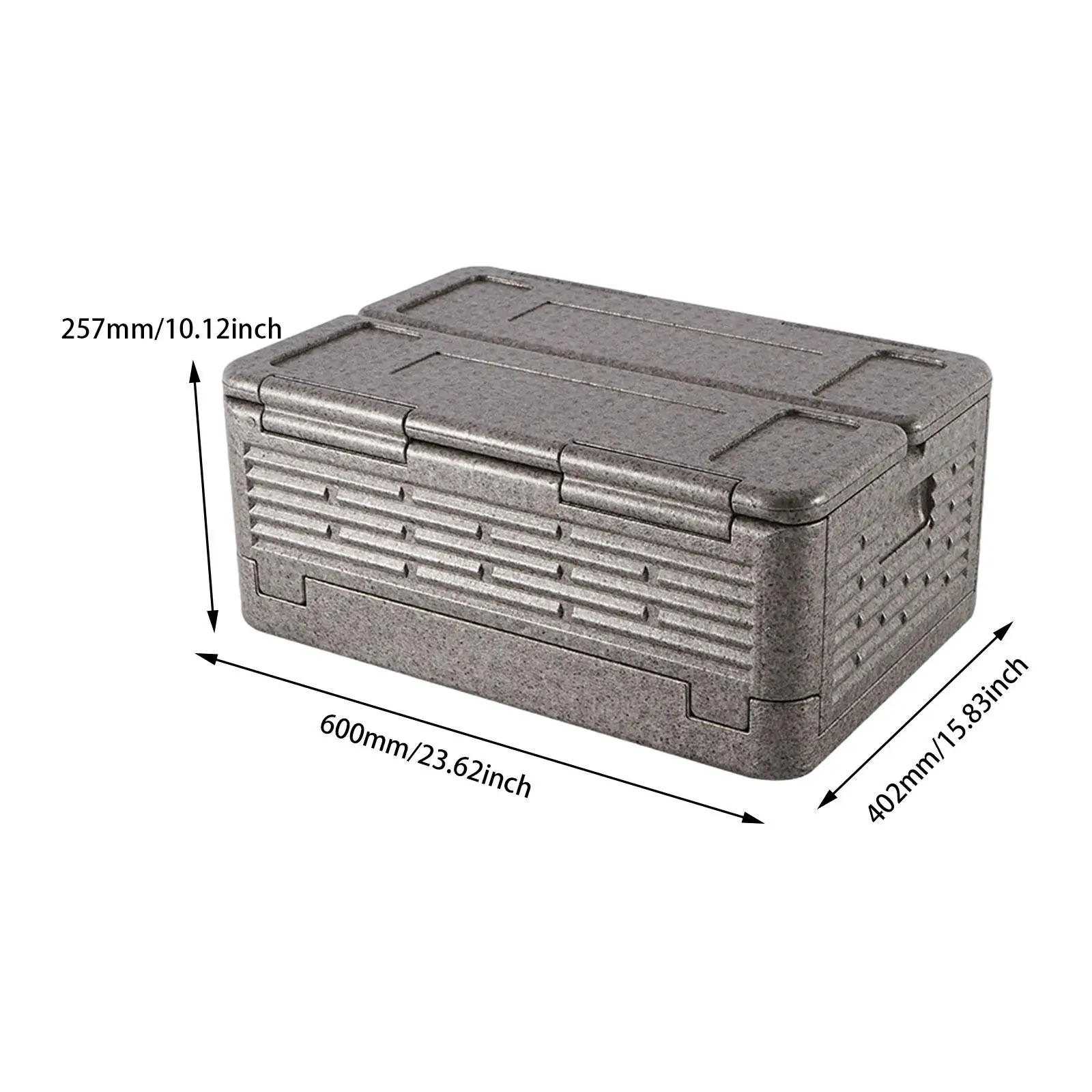 Portable Insulated Food Cooler Box Waterproof Foldable Cooler Foam Chest Thermal Box for Outdoor Camping Picnic Food Delivery