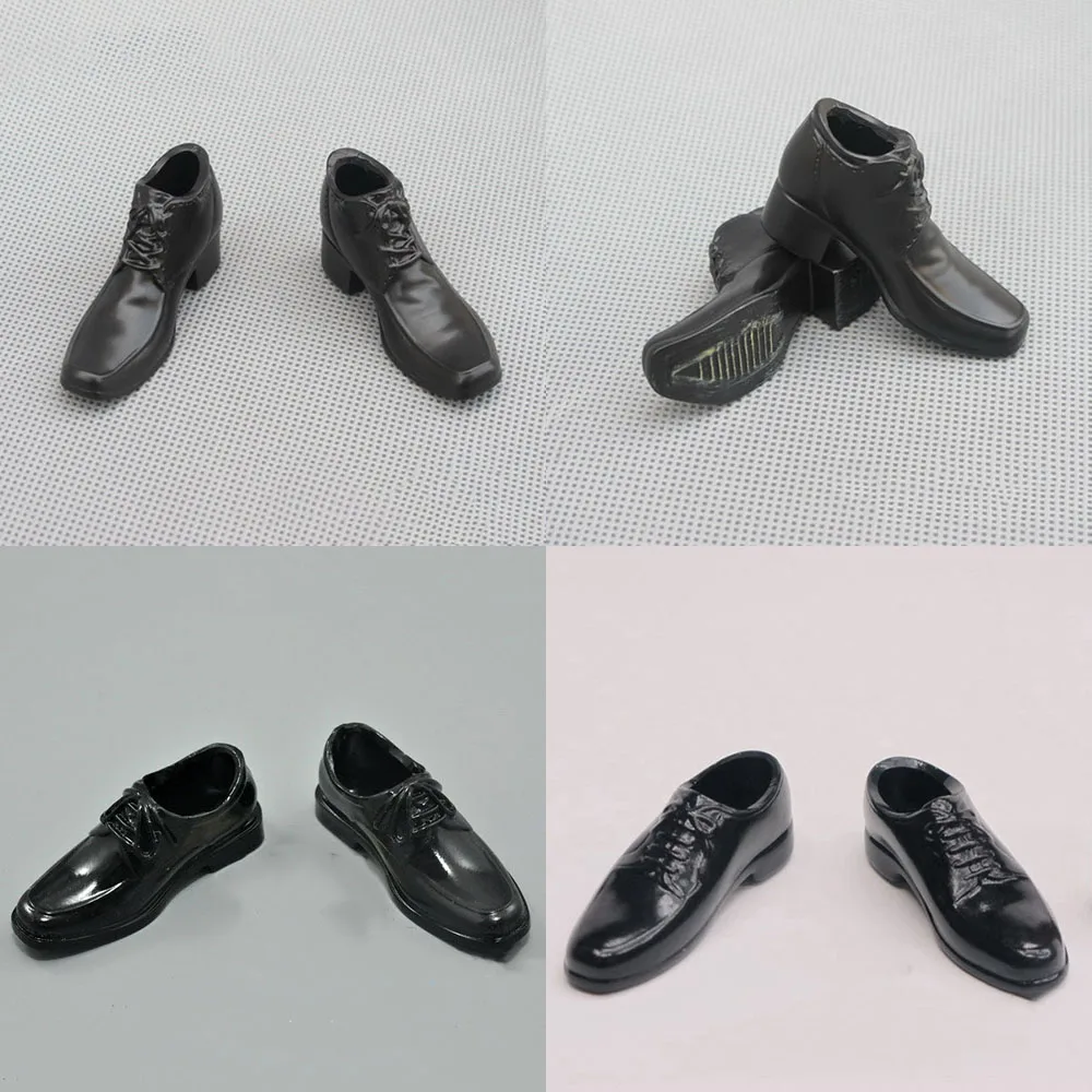 

Round/Square Toe 1/6 Male Leather Shoes Model Black Brown High Low Upper Boots Hollow Inside Fit 12" Action Figure Body Doll