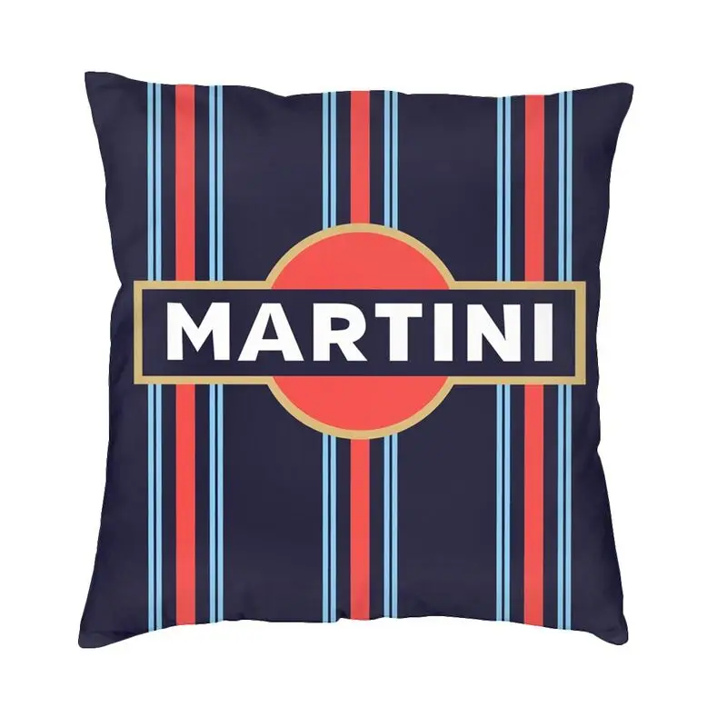 Роскошный классический винтажный Чехол для подушки Martini Racing в стиле ретро 40x40 см