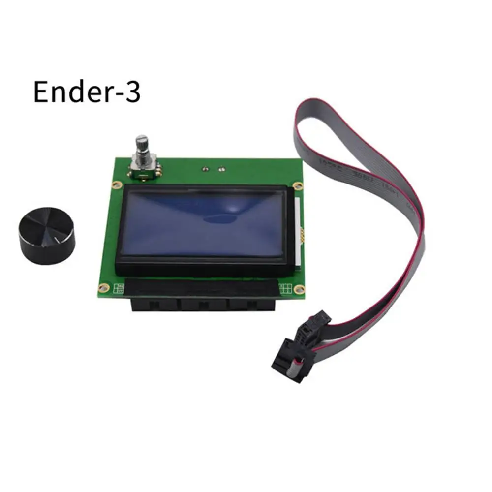 12864 LCD Screen Controller RAMPS 1.4 Display Blue Screen+Cable For 3D Ender-3/CR-10/10S Printer Parts