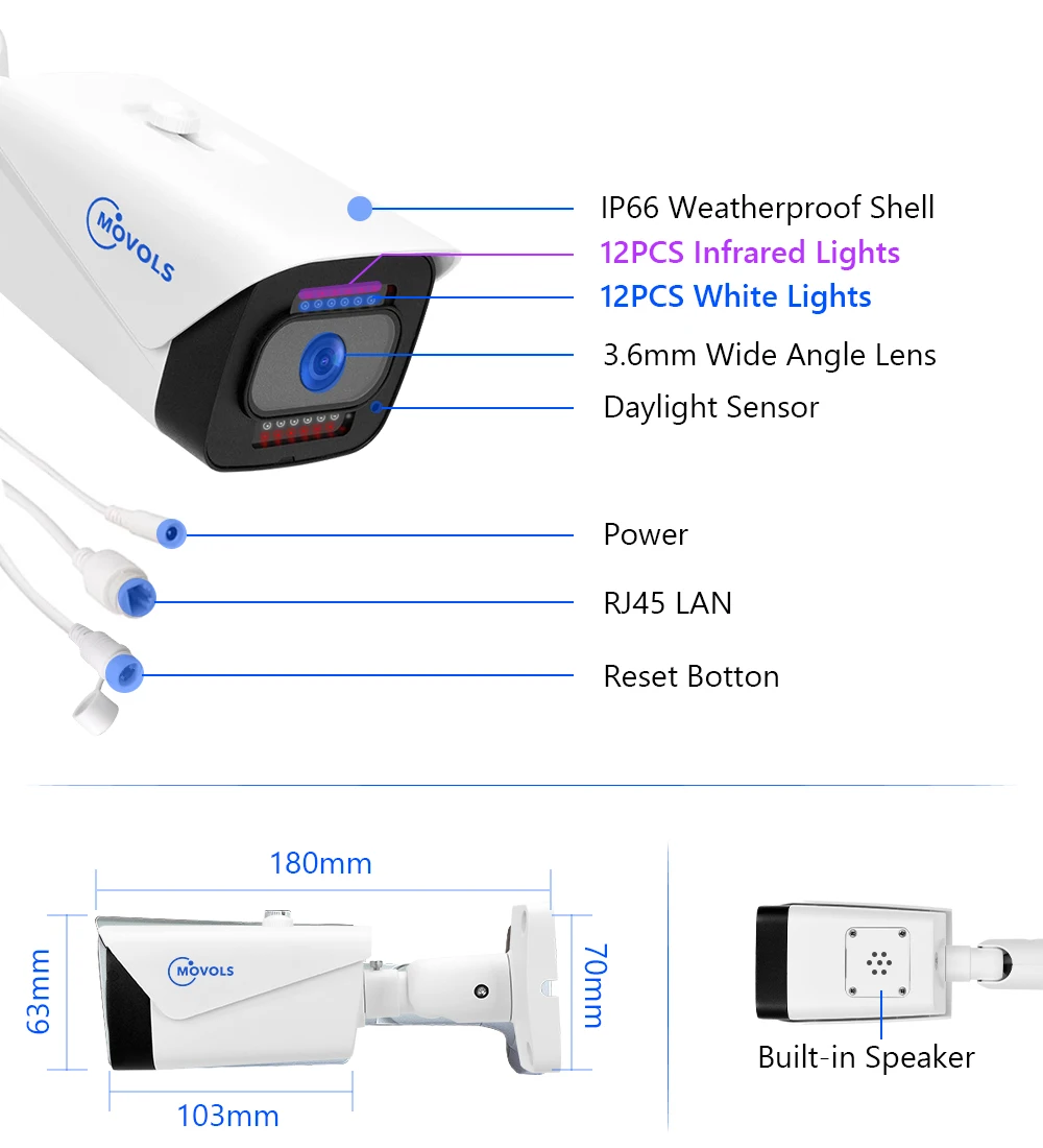 Gadpiparty GA YUFD M8SS K8 4K 8MP POE Security Camera System, Smart NVR With Human & Vehicle Detection, Dual Light Alarm, Color Night Vision (8 - View #10