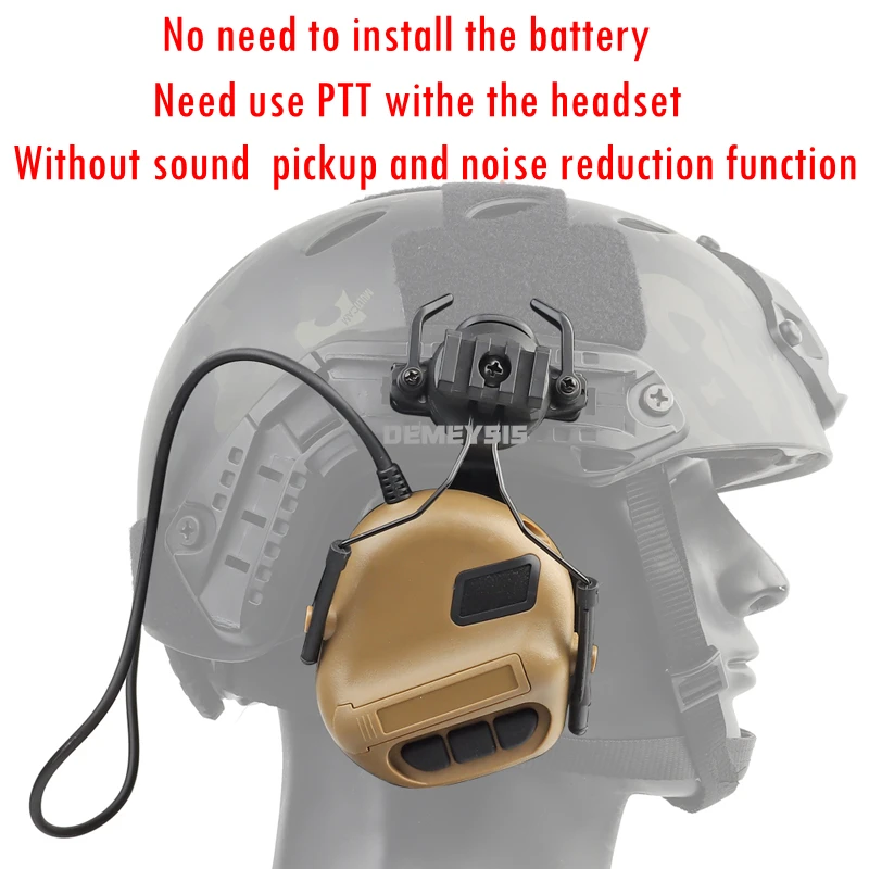 Tactical Headset Wireless Headphones Noise Cancelling Headphones Airsoft Communication Headset For 19-21 Mm Helmet Rails