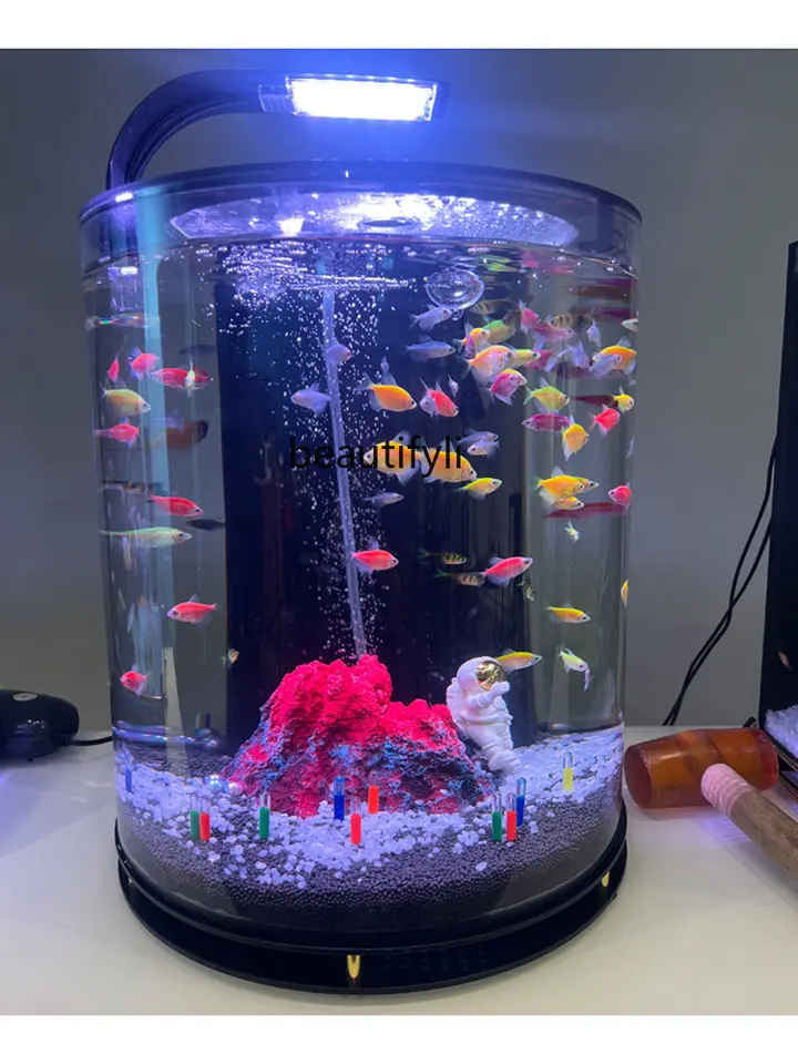 Home Living Room Fish Tank Cabinet Ecological Floor Creative