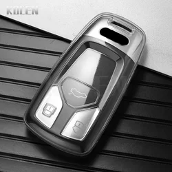 Premium TPU Car Key Protector with Keychain Accessory (Transparent)