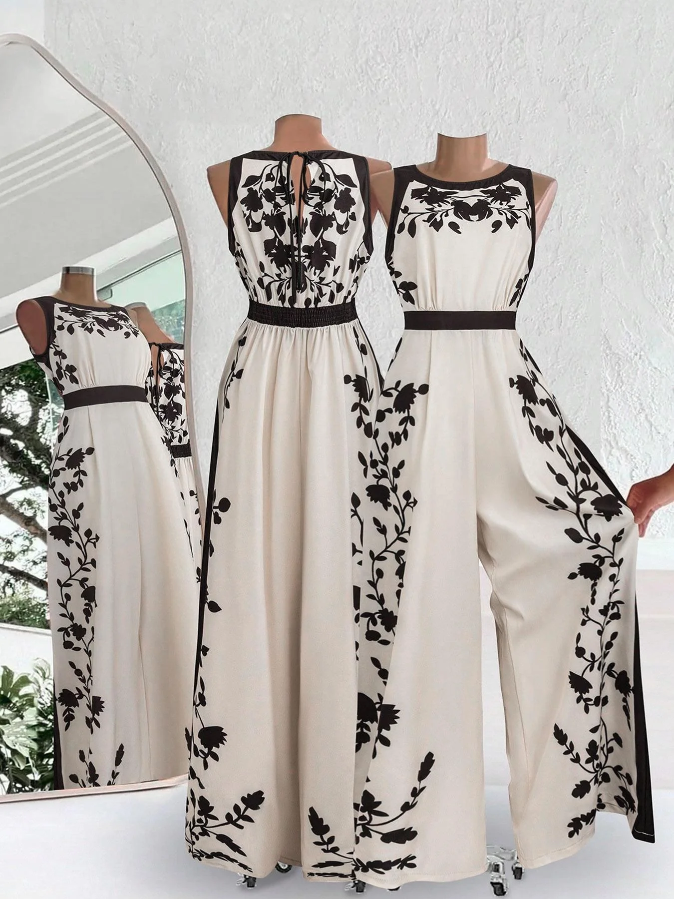 بنطال نسائي من قطعة واحدة من Stamper، أنيق ومريح، مثالي للارتداء اليومي، تصميم أنيق، مثالي لجميع المواسم