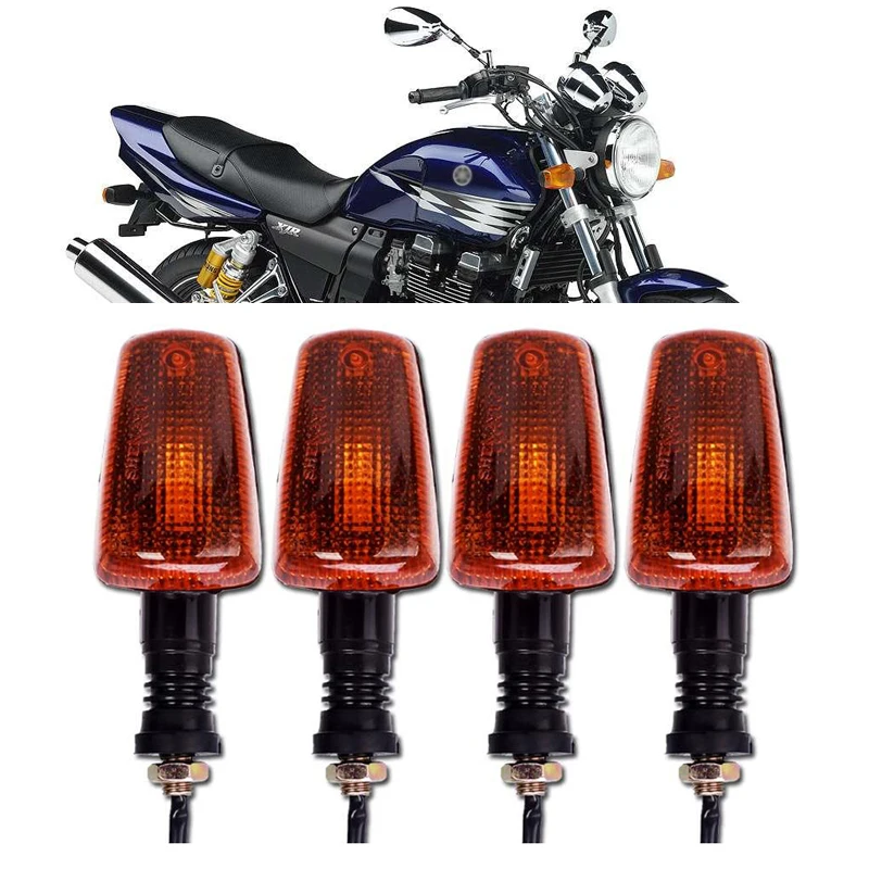 MotorcyclePlasticSteeringLampTurnSignalsLightAmberFrontRear