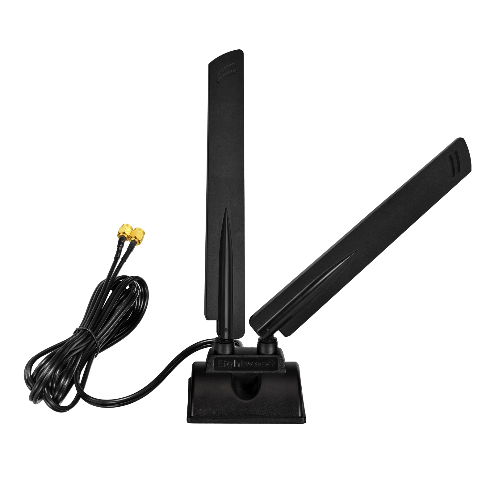 Superbat WiFi 6E Tri-Band 6GHz 5GHz 2.4GHz RP-SMA Magnet Mount Base Antenna for PC Desktop Computer Motherboard Wukong Game PC wifi antenna