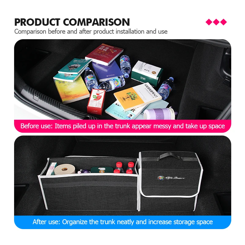Alfa Romeo Vilt Kofferbak Organizer - Ruim opbergcompartiment detail