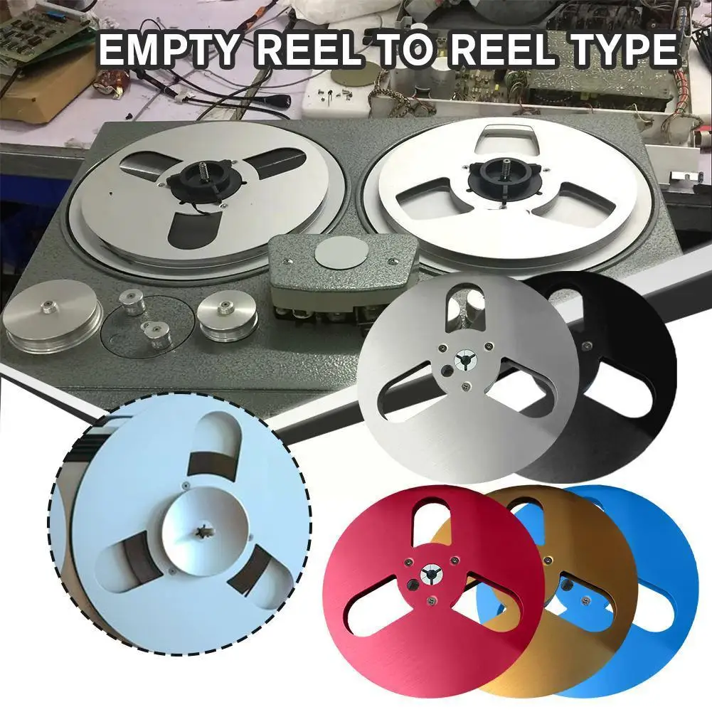 

7 Inch Unrolled Audio Tape Empty Reel Full Aluminum Reel To Reel Empty Tray Tape Spool For Hifi Audio Master Recorder Y5Y0