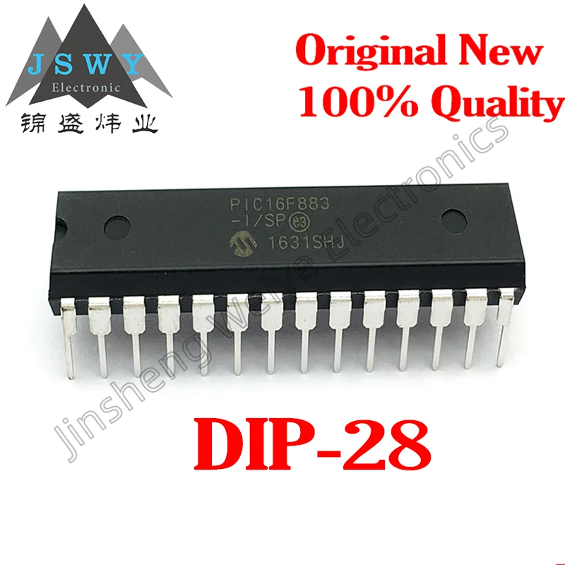 

Hot MCU PIC16F883 PIC16F883-I/SP Original Brand New Direct Plug DIP-28 Microcontroller MCU 5~10PCS FREE SHIPPING