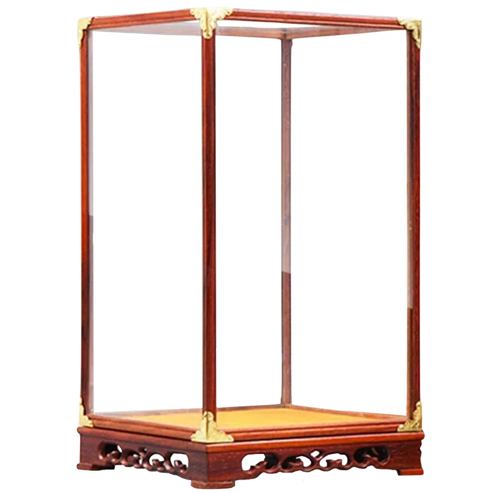 

Выставочная коробка для статуй Будды, коллекционные предметы, коллекция, Террариум, коллекционные контейнеры из сплава и стекла для поделок