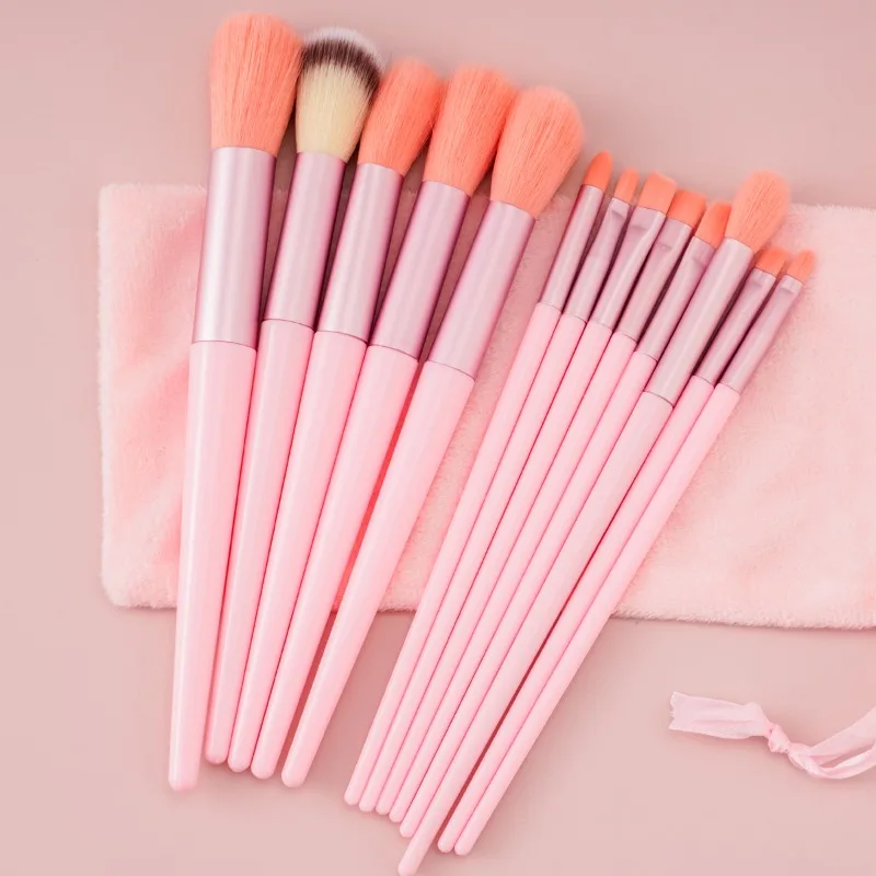 

13 PCS Makeup Brush Set Portable Soft Powder Blusher Eye Shadow Brush Beginner Full Set Beauty Makeup Tools Cosmetic Accessories