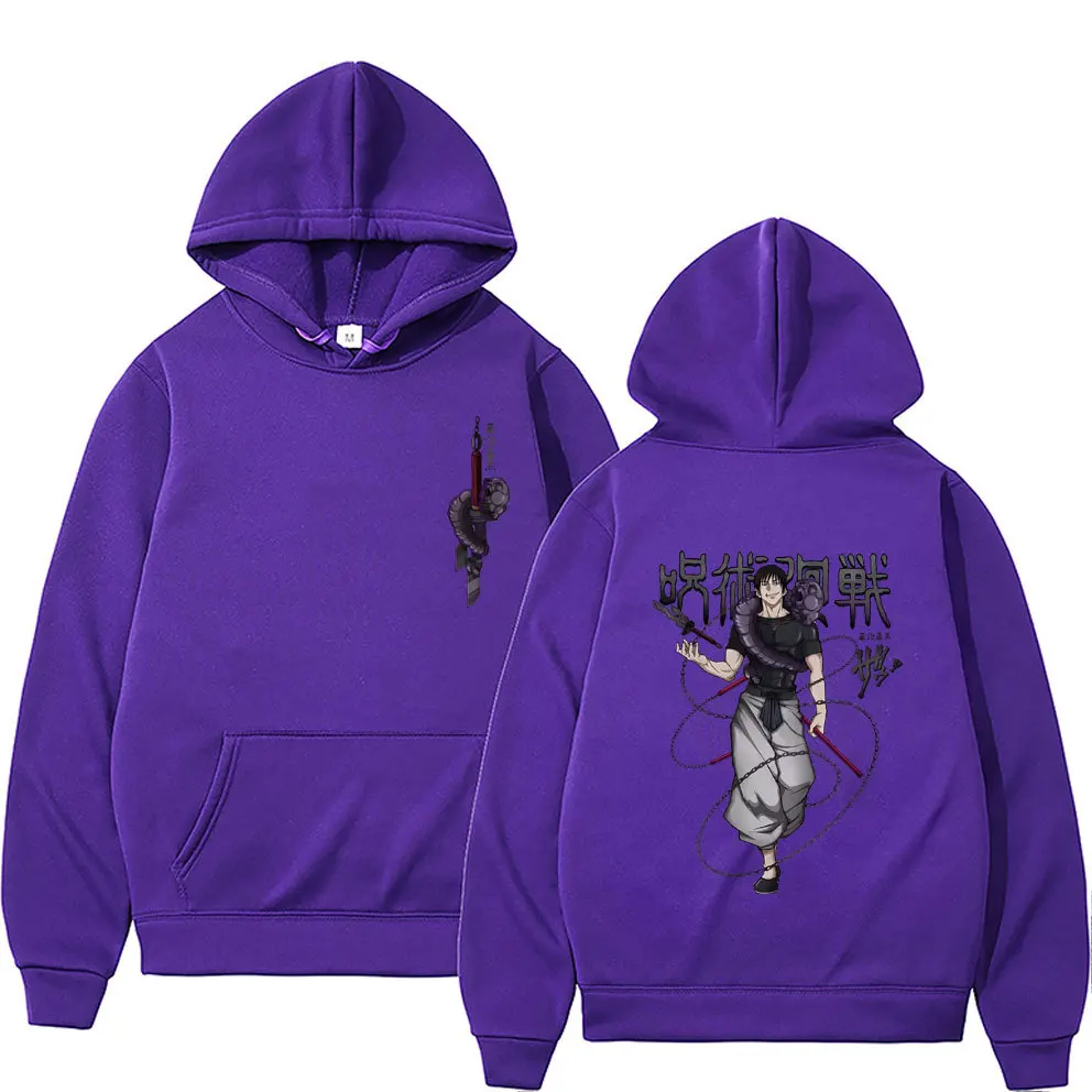Japanischer Anime Jujutsu Kaisen Fushiguro Toji Grafikdruck Hoodie Design Herren Damen Sweatshirt Fleece Paare Lässige Hoodies – Detail 16