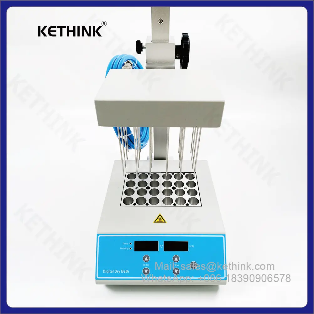 KETHINK 실험실 장치 KT-ND100-2, 휴대용 액체 샘플 농축 기계, 질소 샘플 농축 장치