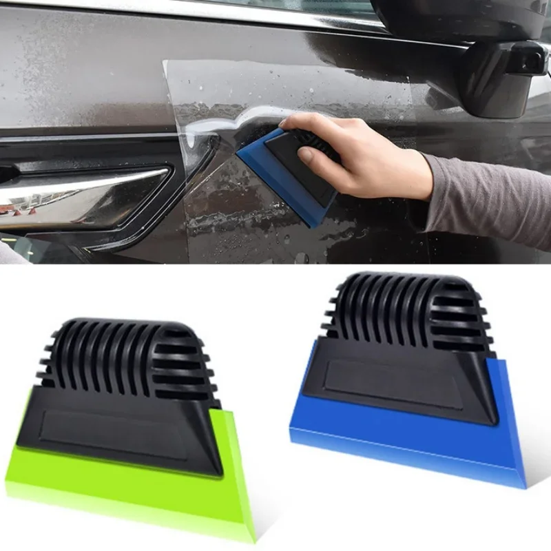 Window Scraper Tool Silicone Scraper Car Glass Rubber Squeegee Window Tint Tool Glass Water Wiper Mirror Cleaning Water Blade Car Accessories