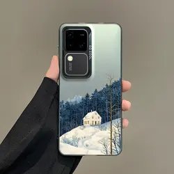 Norwegian Scenery Shockproof Phone Case with Laser - Engraved Design - Samsung S23 (CH - Black NWFG 4)