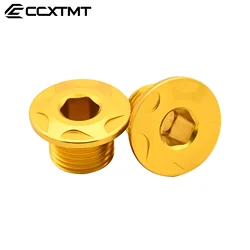 Premium CNC Aluminum Front Fork Axle Bolt - Universal Fit for Select Electric Off - Road Bikes (Gold)