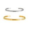 Simple and fashionable stainless steel C-shaped open bracelet with rose gold color plated couple DW men's bracelet 4