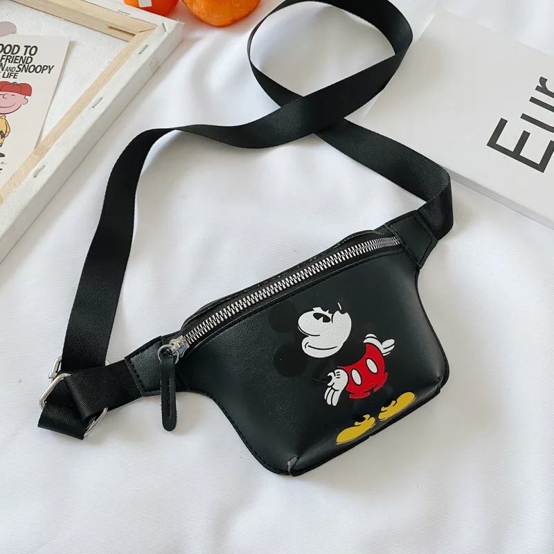 Disney pu cartoon girl boy messenger bag minnie mickey mouse shoulder bag fashion handbag coin