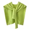 Core Spun Yarn Knitted Shawl Women Colorful Thin Shawl Summer Knotted Fake Collar Scarf 2