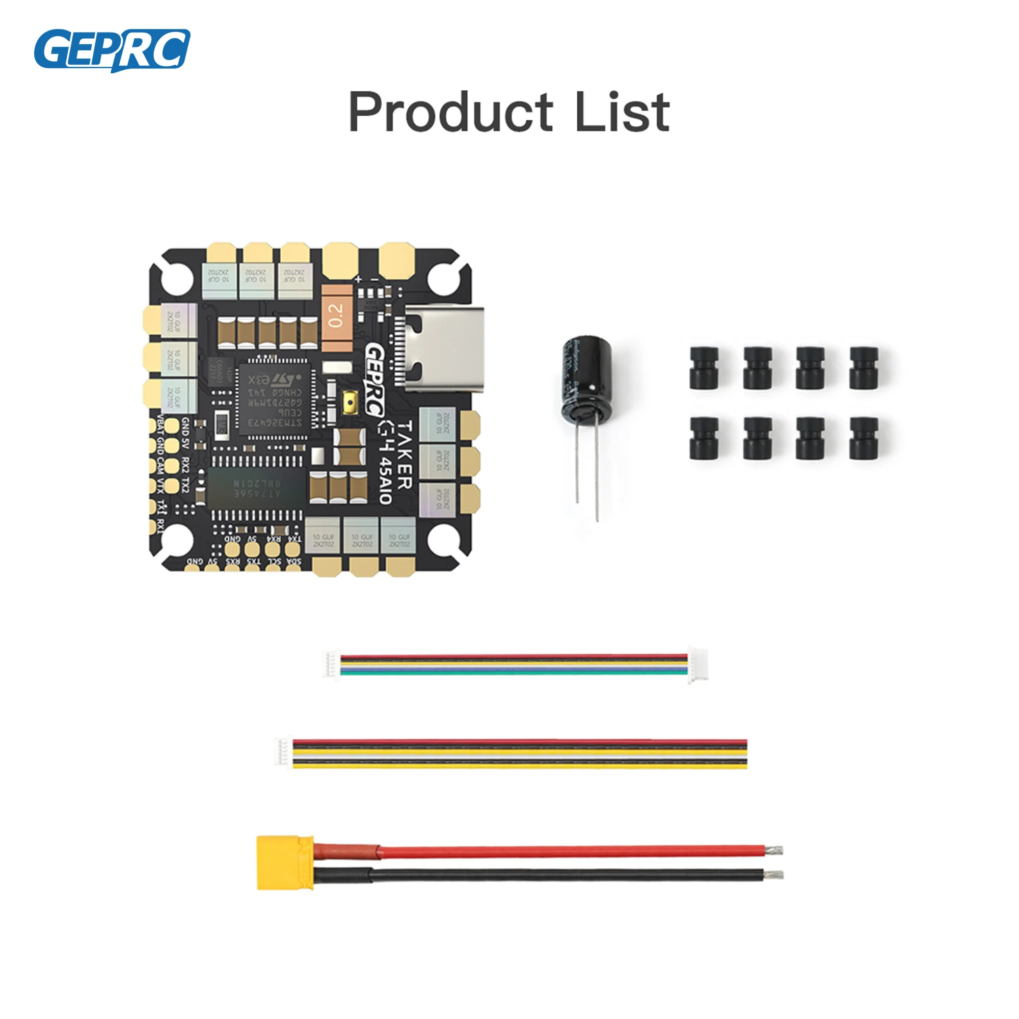 GEPRC TAKER G4 45A AIO Baro OSD G473 Flight Controller BLHELIS 45A ESC FET Directly 2-6S FPV Freestyle Cinewhoop drone accessories
