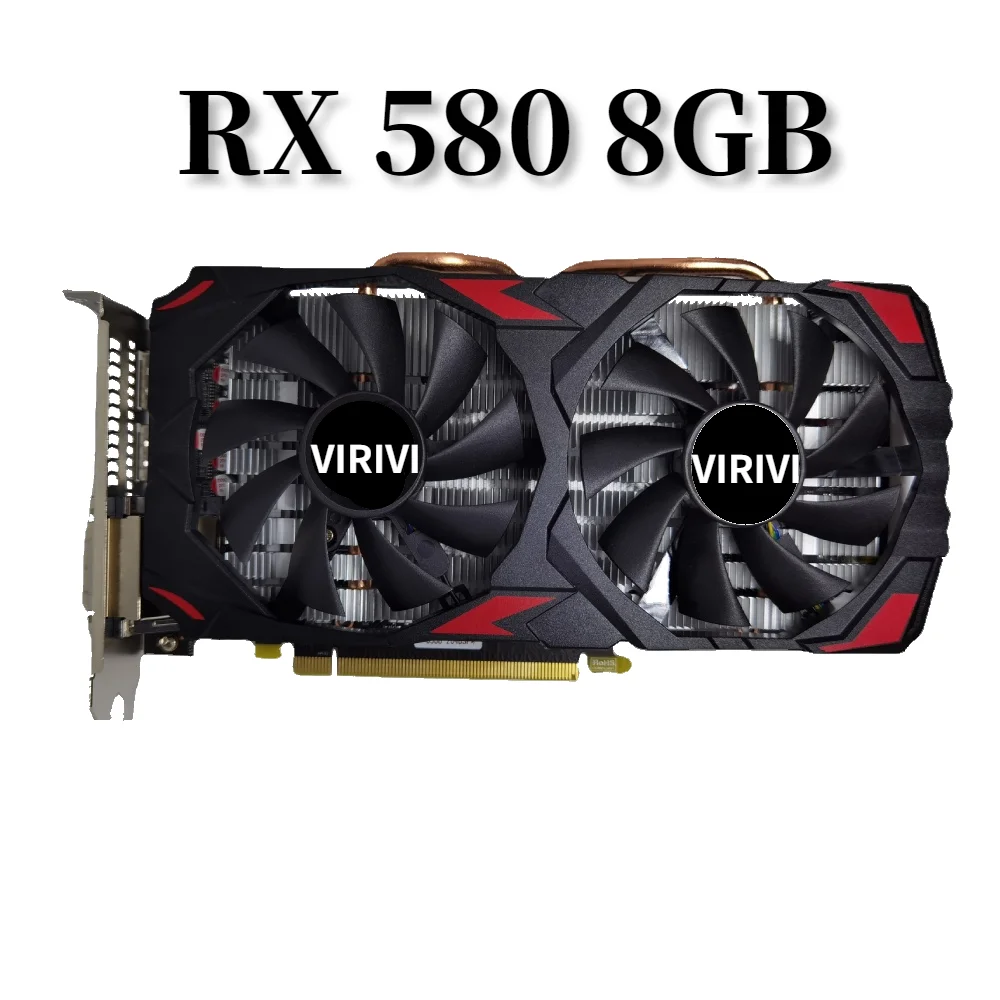 Video Card RX 580 8GB 256Bit 2048SP GDDR5 Graphics Cards for AMD Radeon series VGA RX580 8g DisplayPort | Электронные компоненты