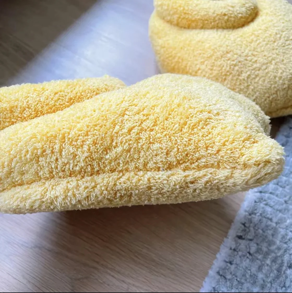 Hot Sale Bow Knot Plush Slippers Duck Cute Duck Webbed Warm Plush Slippers