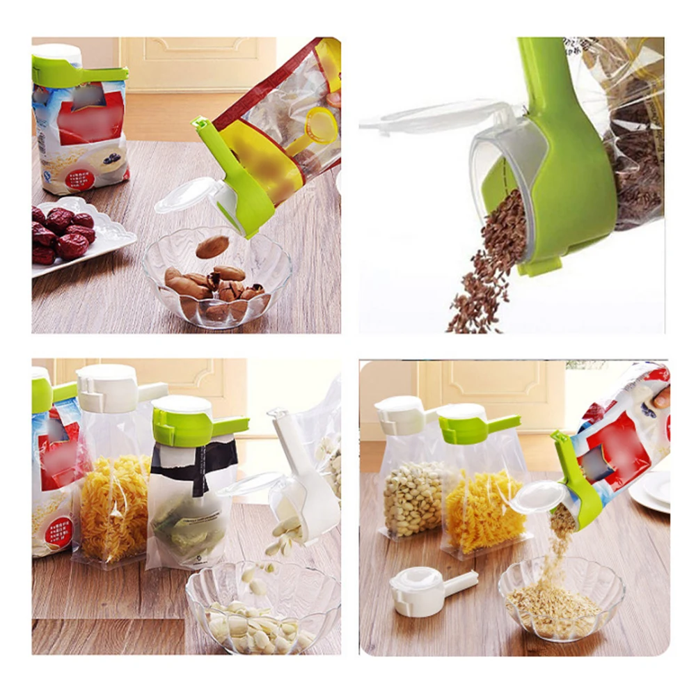 Food Storage Seal Dumping Port Food Chip Bag Clip Plastic Cover Food Clip Kitchen Sorting Storing