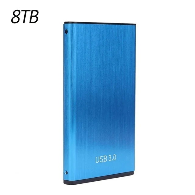 Xiaomi 100% Original High-speed Portable 16TB Portable External Hard Drive Mass Storage USB 3.0 Interface Memory Metal Material 8TB Blue