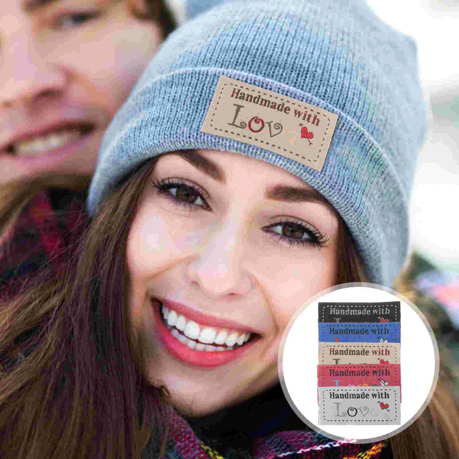 

Handmade Tag Label Love Woven Crochet Needles Accessories Supplies Cotton Knitting