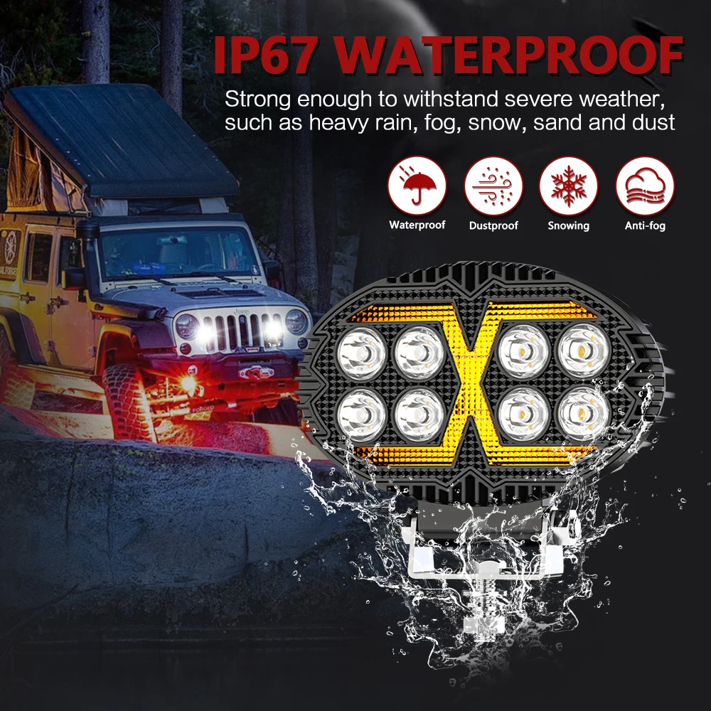 5.5Inch Work Fog Light LED Headlight Light Auto Fog Light Led Light Bar for Moto