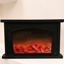 20LEDs Flame Lantern Battery/USB Powered Wind Lanterns Atmosphere Decoration Props For Bedroom Wall Corridor 30x21x7.8 Cm