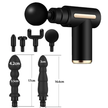 Sex Toys For woman Female Masturbator Fascia Gun Adapter Body Massage Gun Head To Sex Machine Orgasm Thrusting Vibrator Dildos 3
