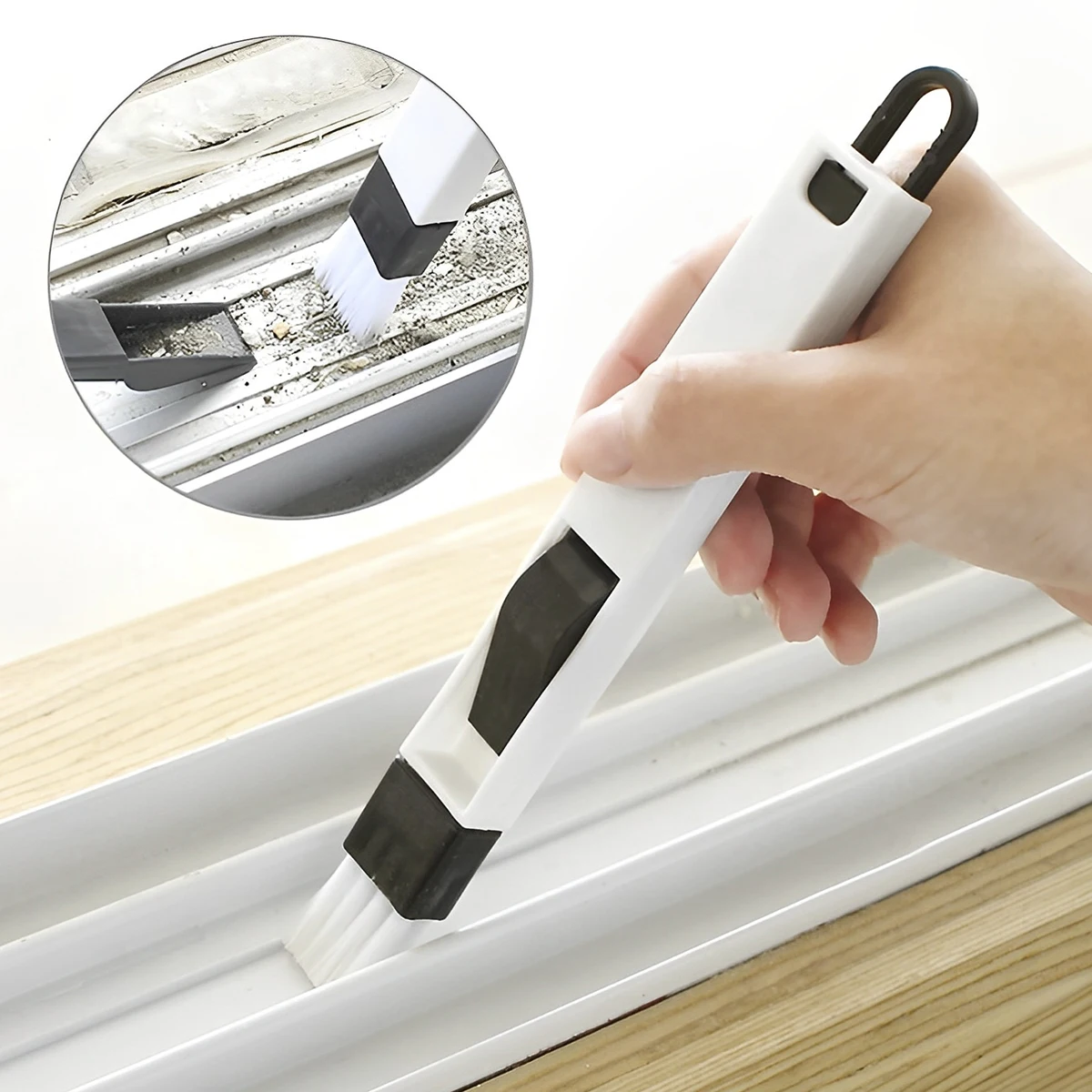 thumbnail interactive-video image 1 of 12pcs Gap Cleaning Brush,Hard-Bristle Brush For Cleaning,Brush Window Sink Cleaning 1 of 12
