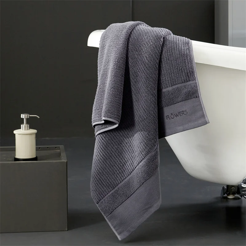 Luxury 100%Cotton Towel Set Bundle , Face Bath Towels, Soft and Comfortable Solid White Grey, Hotel,Home Washcloth,Drop Shipping