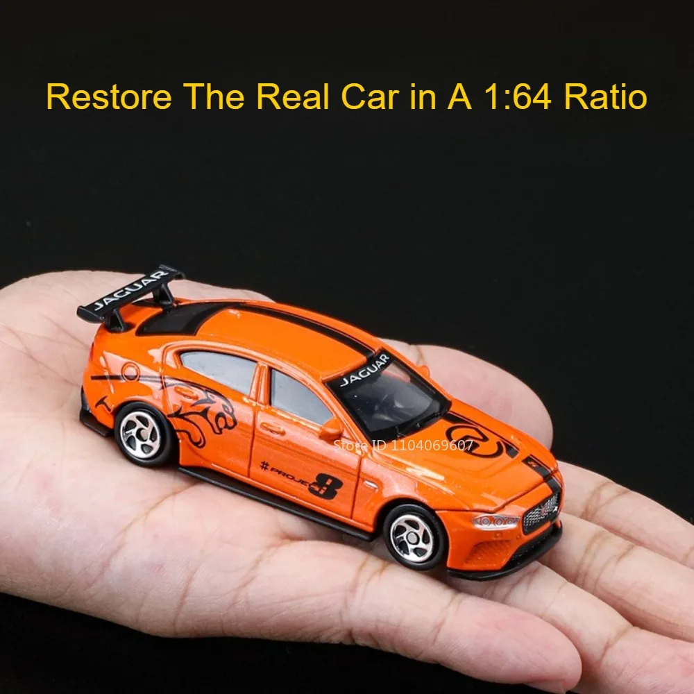 Premium Diecast Jaguar XE SV Project 8 Sports Car Toy - Collector's Edition 1:64 Scale Model