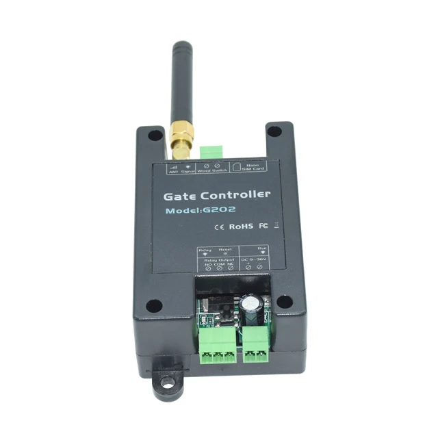 GSM 4G LTE SMS Call Remote Control Gate Opener Single Relay Switch For Automatic Sliding Swing Garage Gate Opener 2