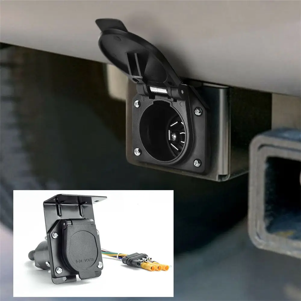 

Trailer Truck Connector Socket Towbar Trailer Parts Electric Trailer Towing Plug Wiring Heavy Duty Trailer Plug Adapter