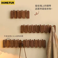 Wooden Hooks Hanger Wall Mounted Coat Hooks Key Holder Hat Scarf Handbag Hook Hanger Towel Rack Customize Coat Hook  Organizers 1