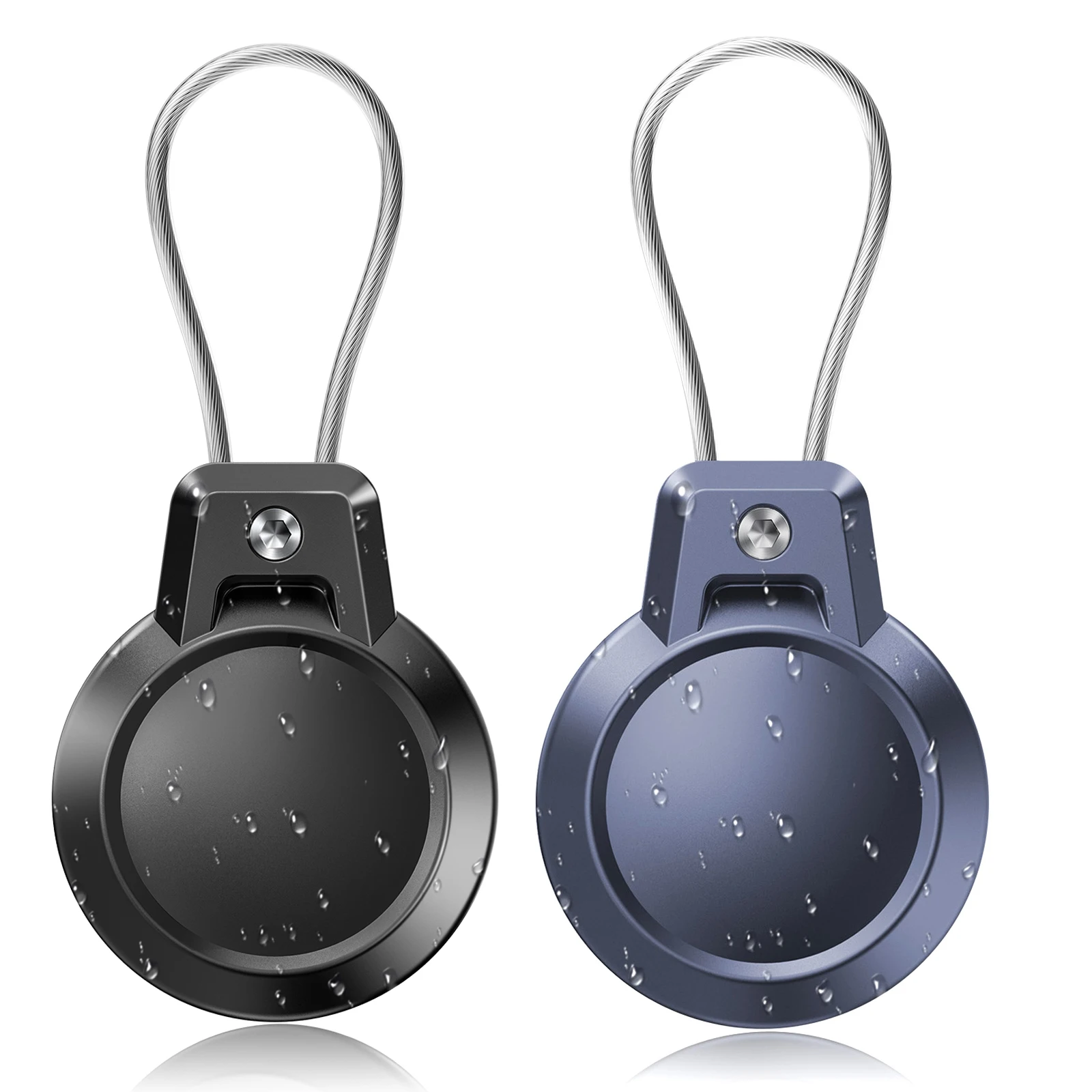 Support Sécurisé AirTag Avec Câble Et Cadenas à Code – Antivol Pour Valises Et Sacs (noir)