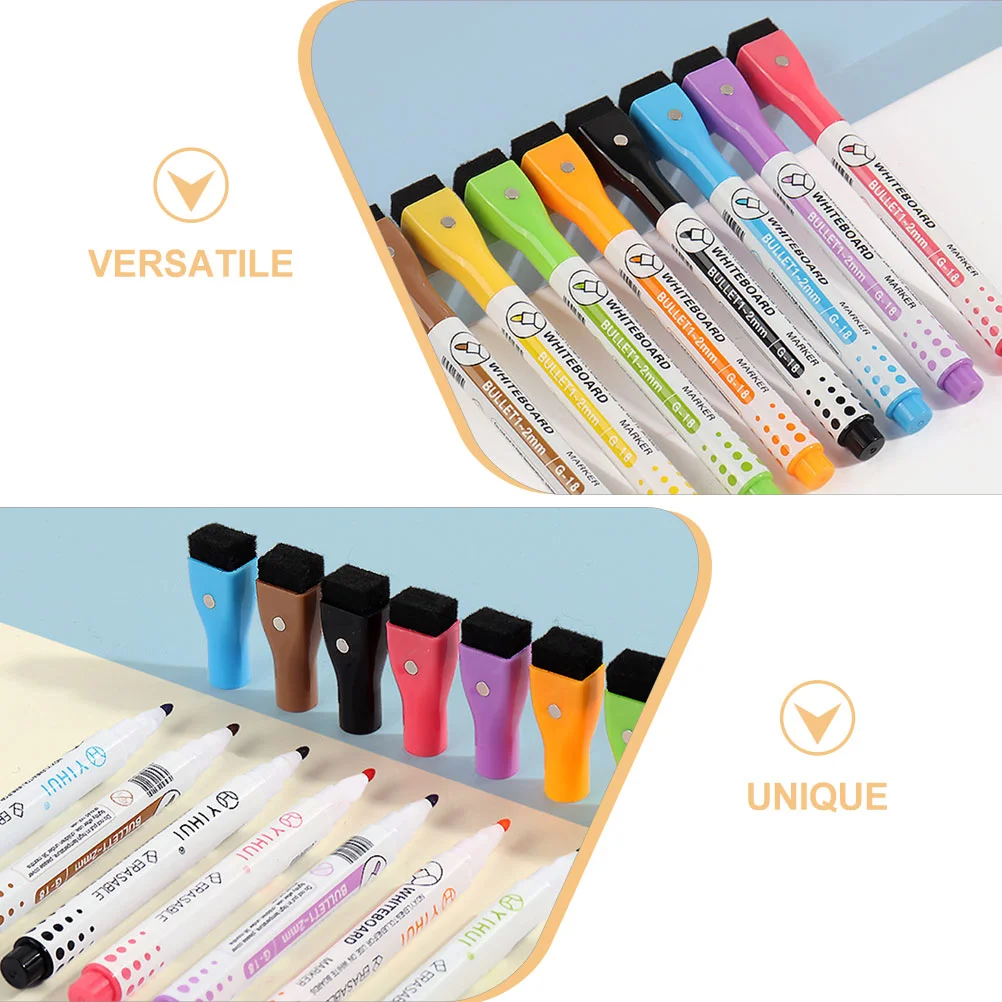 세척 가능한 마커 펜, 마크 펜, 세척 가능한 마그네틱 화이트보드, 그래피티 닦기, 8 개