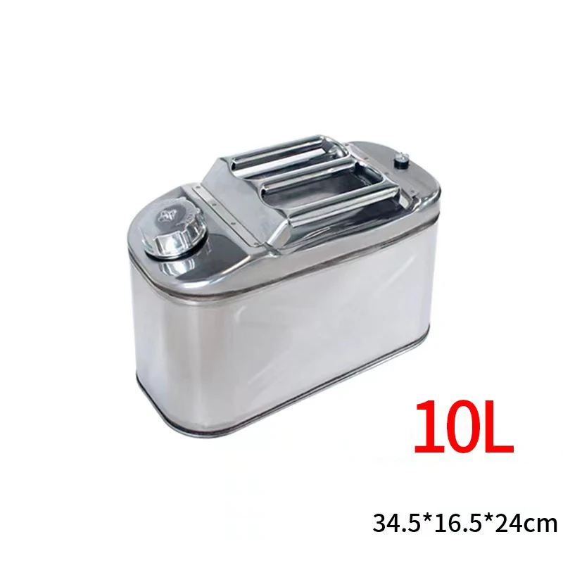 5L 10L 201 stainless steel fuel tank gasoline tank gasoline drum car motorcycle truck with oil pipe car fuel tank