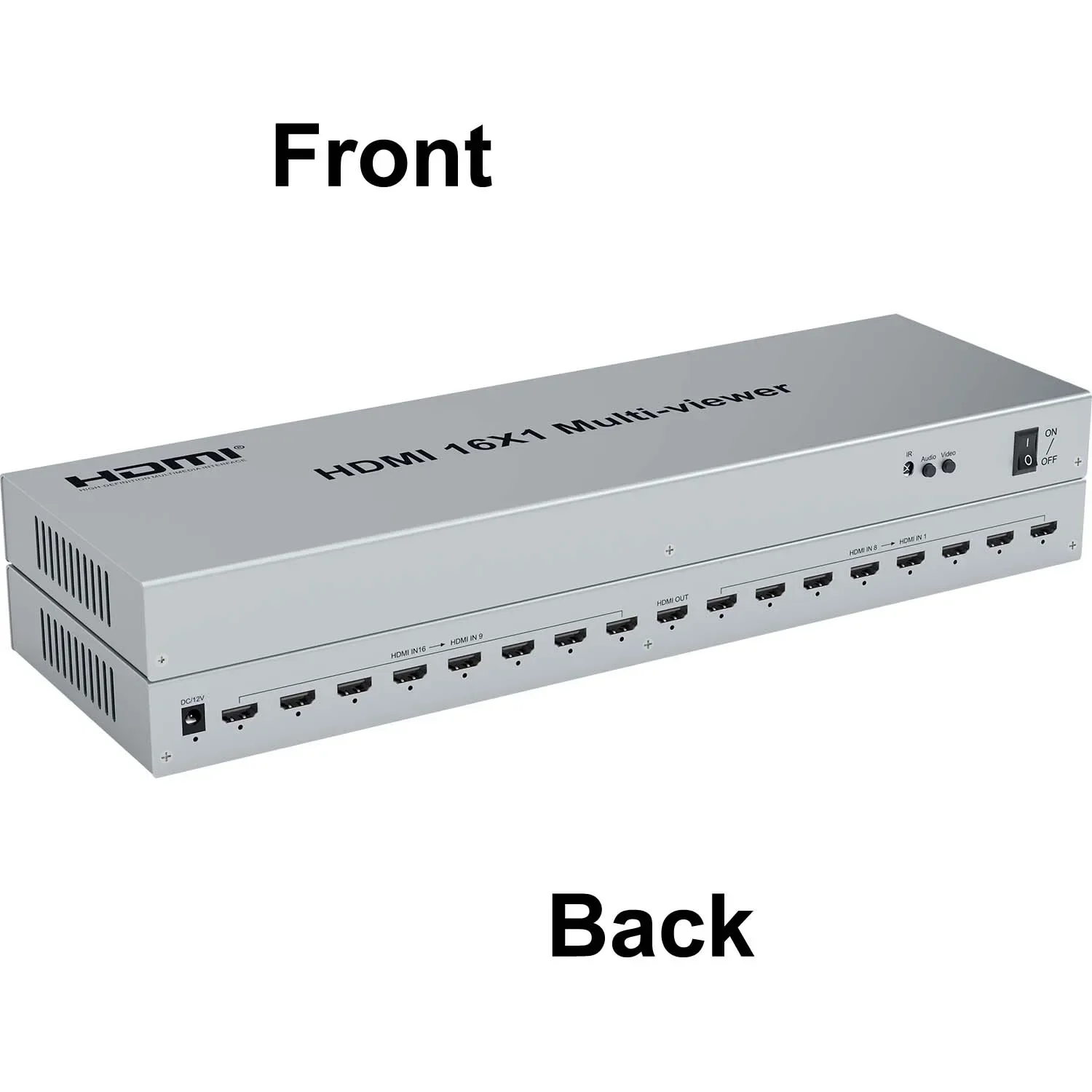 4K 16X1 HDMI 멀티뷰어 1080P 4X1 6x1 8x1 멀티 모드 스크린 분배기 16 in 1 아웃 무결점 전환 멀티뷰어 비디오 디바이더