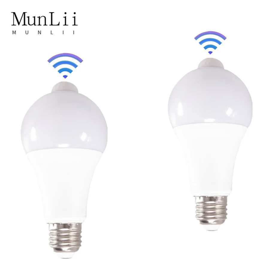 220VPIR18WMotionSensorLEDBulbE27LEDSmartBulbAutomatically