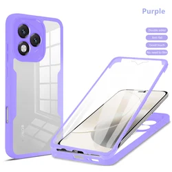 Enhanced Shockproof Full Body Protective Case with Screen Protector (Purple)
