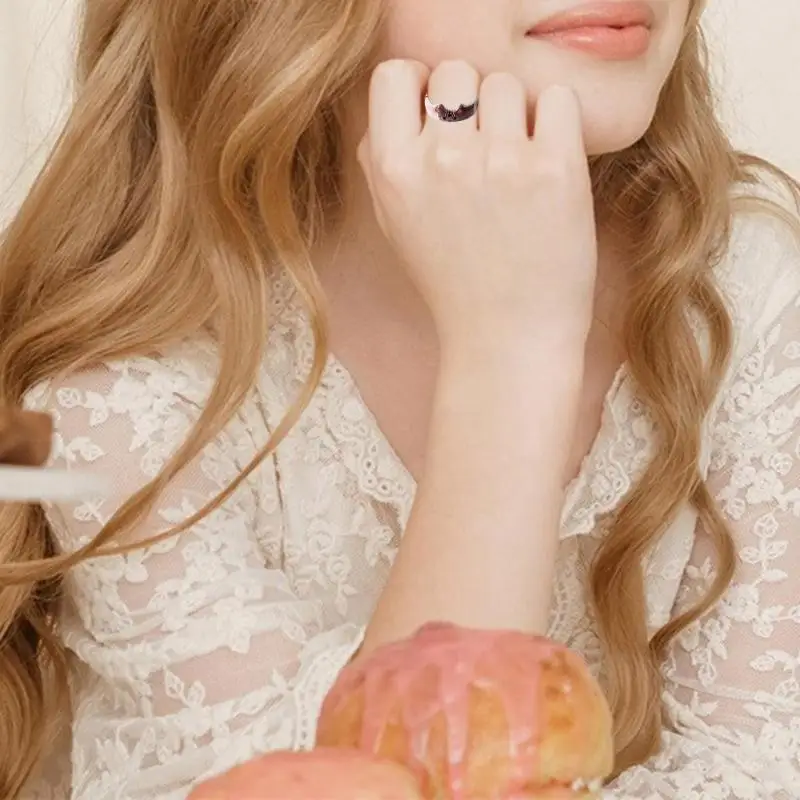 A52E Modischer Ring mit Katzenmotiv und Emaille-Verzierung, Valentinstag- und Neujahrsgeschenk, Schmuck für den Alltag oder – Detail 8