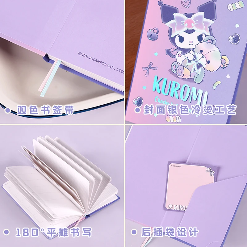 Kinbor Sanrio Kuromi Pocket Weekly Planner Notebook Set 88sheets 91x185mm DIY Weekly Plan Journal Book Gift Self Filled schedule notebook notebook diary journal notebook diary