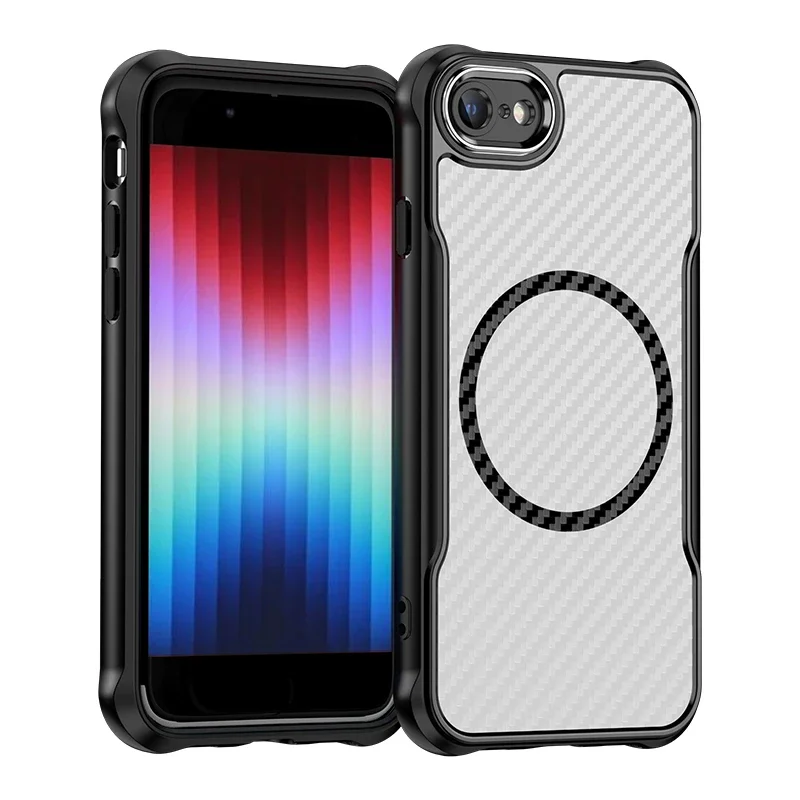 Luxury Carbon Fiber Texture Shockproof Phone Case For iPhone