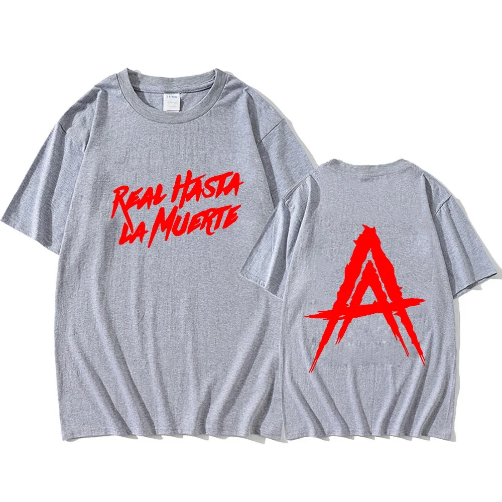 Camisetas estampadas Anuel AA Real Hasta la Muerte para hombres y