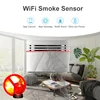 HIMOJO Tuya Smoke Sensor WiFi 3V Battery Household Fire Detector with Smoke Alarm Sensor for Home Security 3
